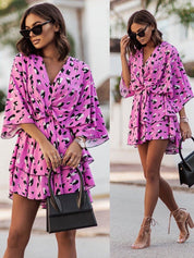 Joyce - Flowy Mini Dress with a Summery Flair