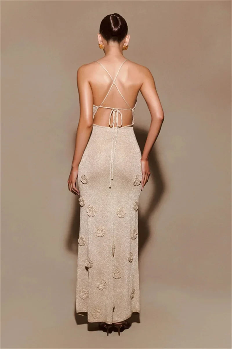 Elegant Women's Maxi Evening Dress Perfect Cocktail Party Gown