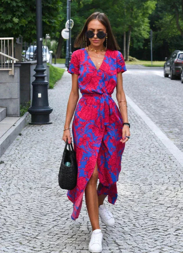 Gioia - Comfortable summer dress with pattern