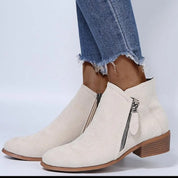 Céline - Trendy Suede Boots with Heel