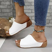 Comfortable Leather Sandals With Open Toe For Women