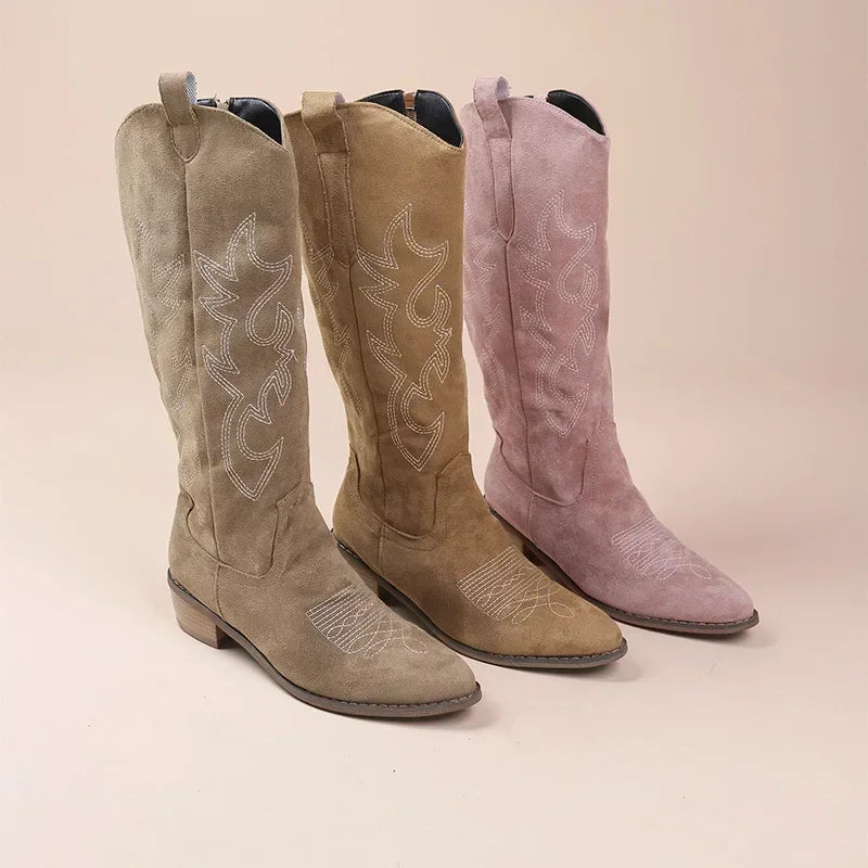 Cowboy Boots for Women with Western Pattern