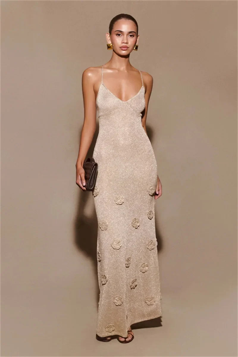 Elegant Women's Maxi Evening Dress Perfect Cocktail Party Gown