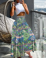 Roos - Airy long skirt with stretch