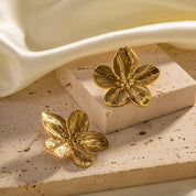 Sterre - Luxury Gold Flower Earrings