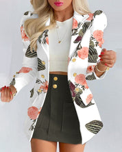 Women's Top & Skirt Set with Blazer and Stylish Look