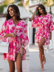 Joyce - Flowy Mini Dress with a Summery Flair