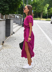 Gioia - Comfortable summer dress with pattern