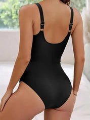 Elegant Women's Swimsuit with Twisted Front Flattering Design