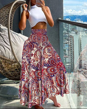Roos - Airy long skirt with stretch