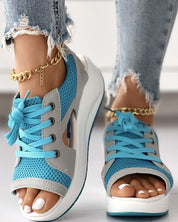 Trendy Sandals With Laces And Thick Sole For Women