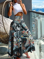 Roos - Airy long skirt with stretch