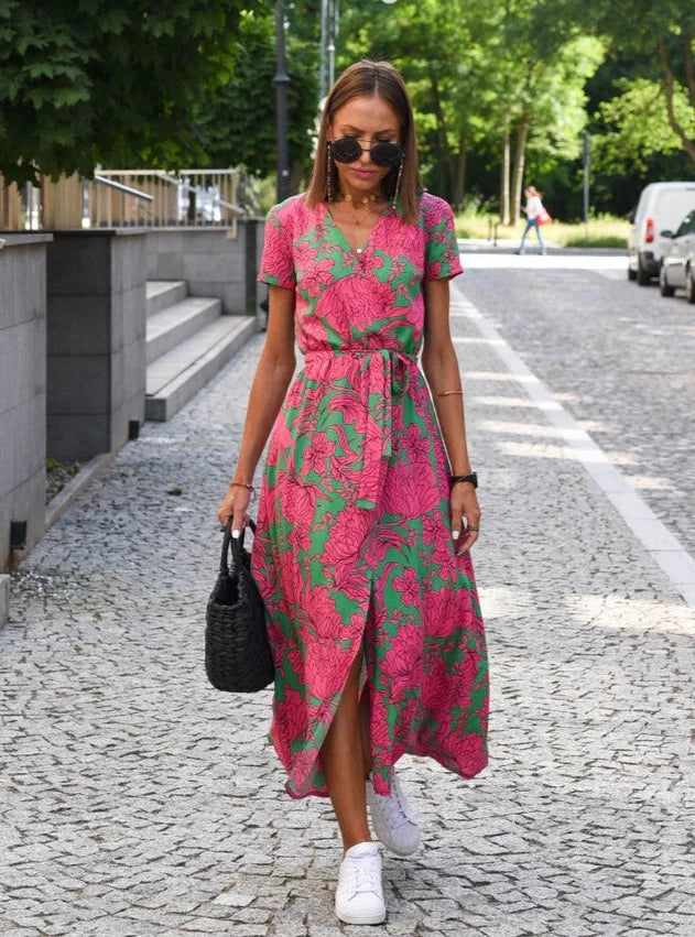 Gioia - Comfortable summer dress with pattern