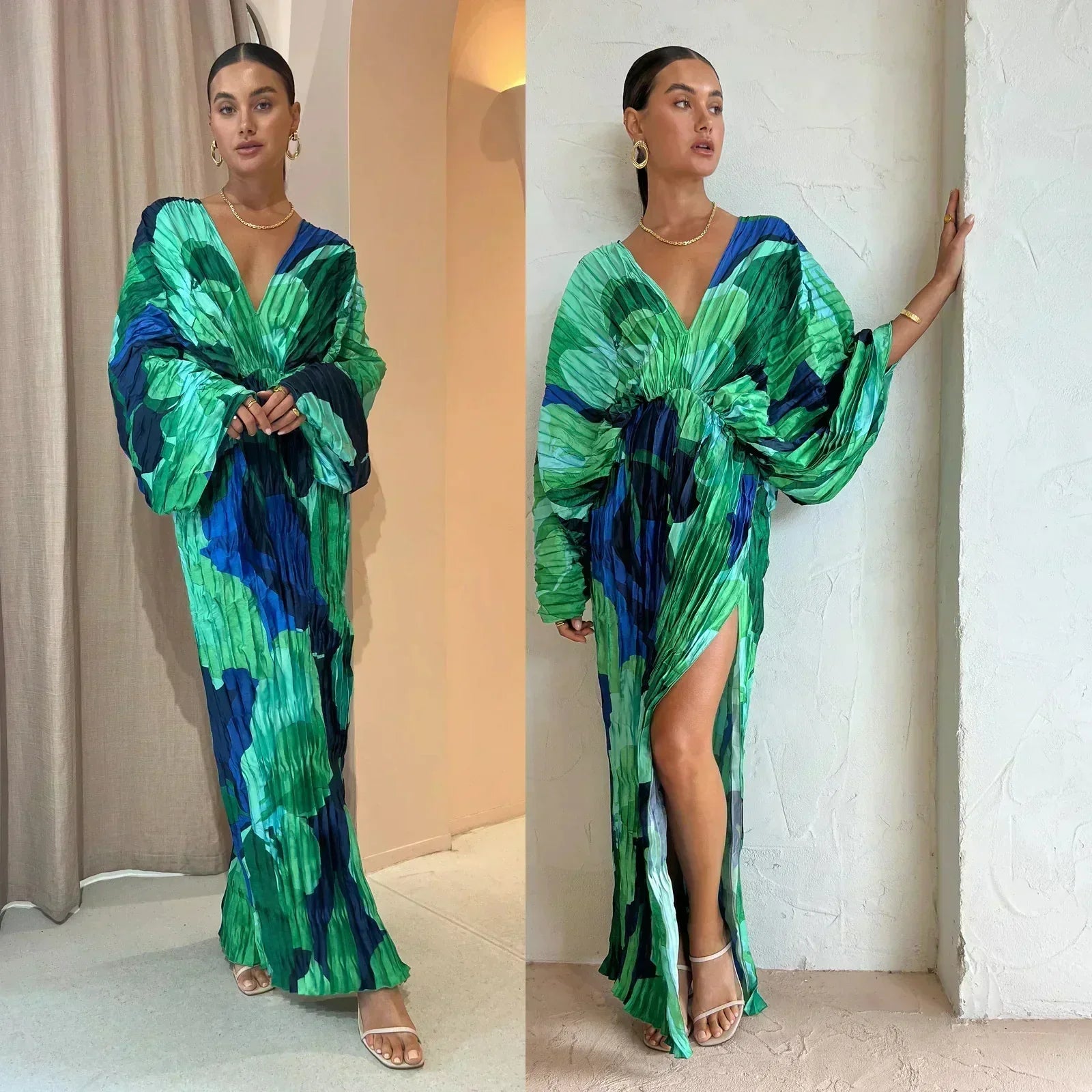 Aimée - Refined summer dress with deep neckline