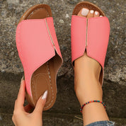 Comfortable Leather Sandals With Open Toe For Women