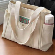 Soft Canvas Shoulder Bag - Tote Bag