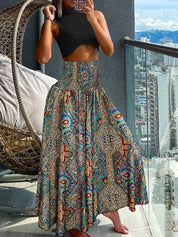 Roos - Airy long skirt with stretch