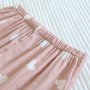 Women's Pajama Set Long Sleeve Pants with Hearts
