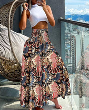 Roos - Airy long skirt with stretch