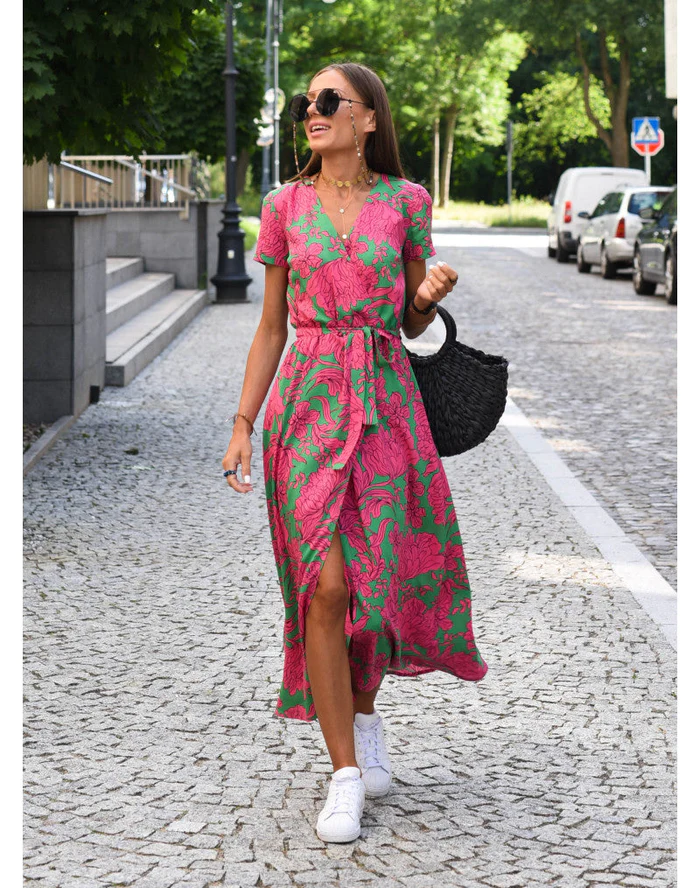 Gioia - Comfortable summer dress with pattern