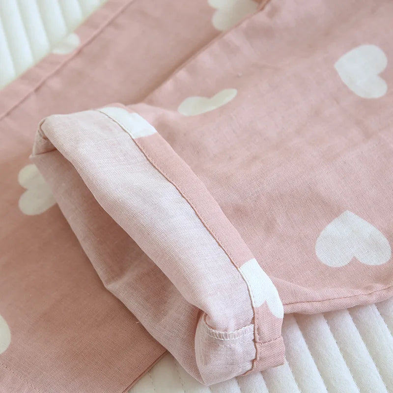 Women's Pajama Set Long Sleeve Pants with Hearts