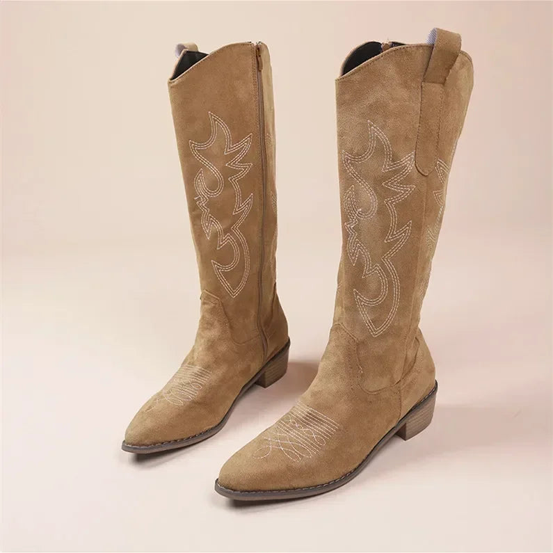 Cowboy Boots for Women with Western Pattern