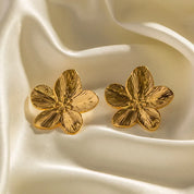 Sterre - Luxury Gold Flower Earrings