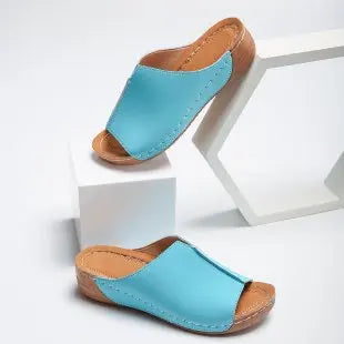 Comfortable Leather Sandals With Open Toe For Women