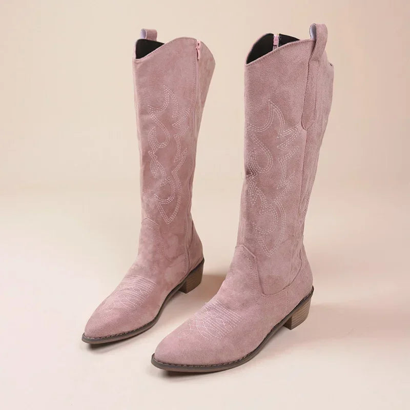 Cowboy Boots for Women with Western Pattern