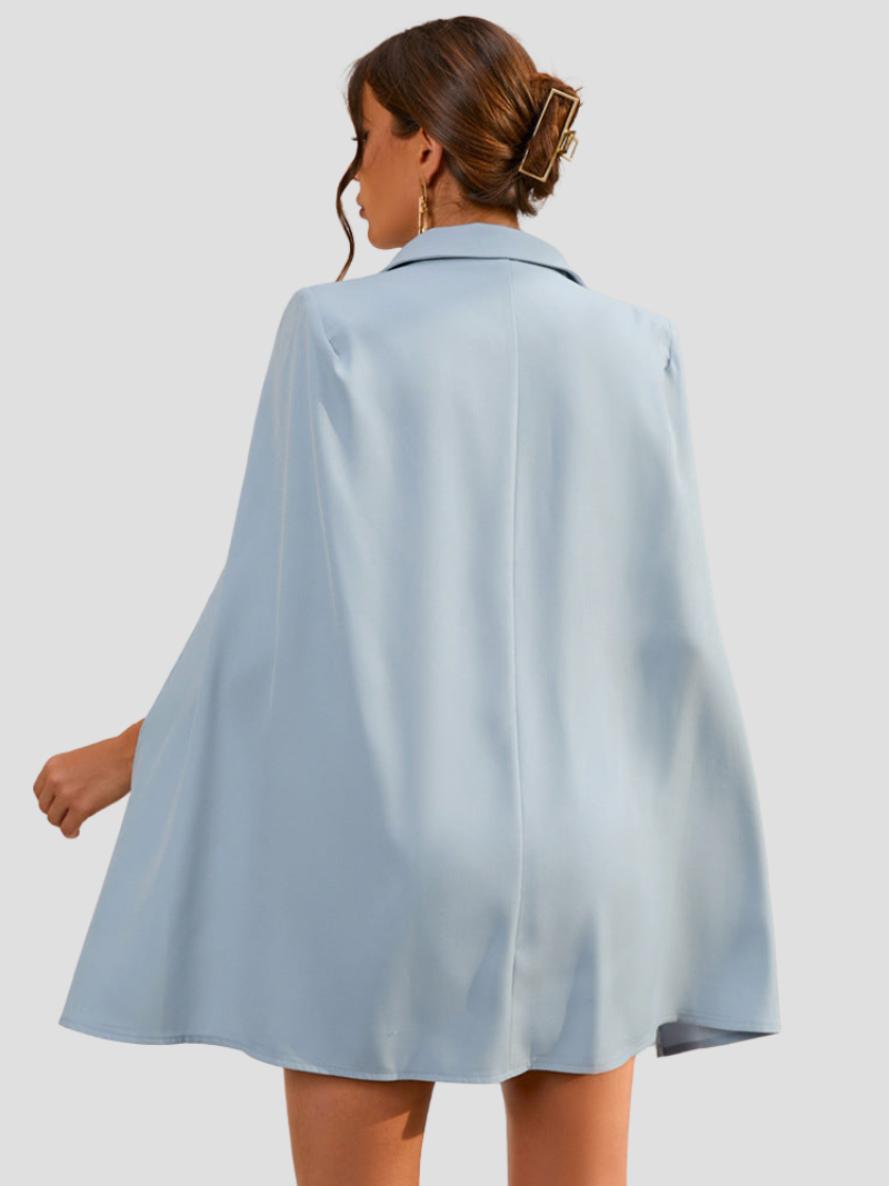 Aurora - Elegant Cape Blazer Dress