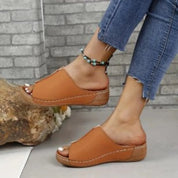 Comfortable Leather Sandals With Open Toe For Women