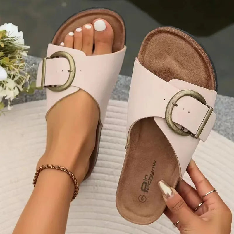 Comfortable Women’s Sandals With Buckle And Soft Sole