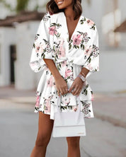 Joyce - Flowy Mini Dress with a Summery Flair