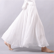 Soft Airy Women’s Maxi Skirt with Wide Flowing Pleats