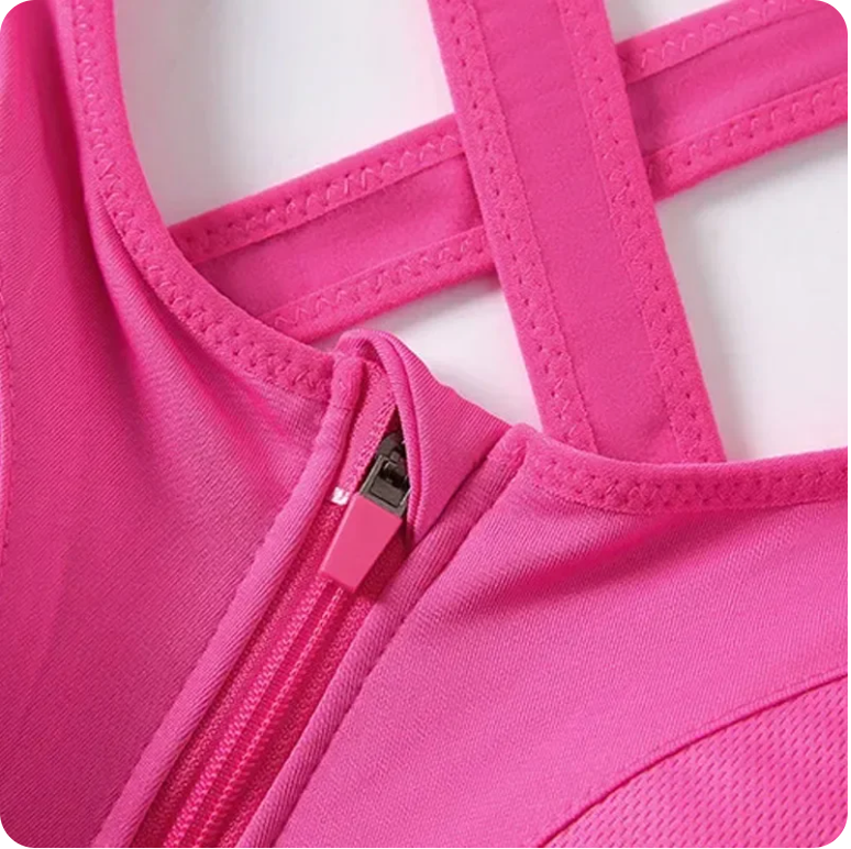 Supportive Women's Sports Bra with Adjustable Comfortable Fit