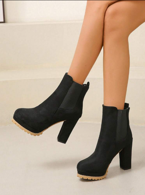 Women's Trendy Comfortable Ankle Boots with Block Heel