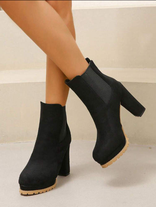 Women's Trendy Comfortable Ankle Boots with Block Heel