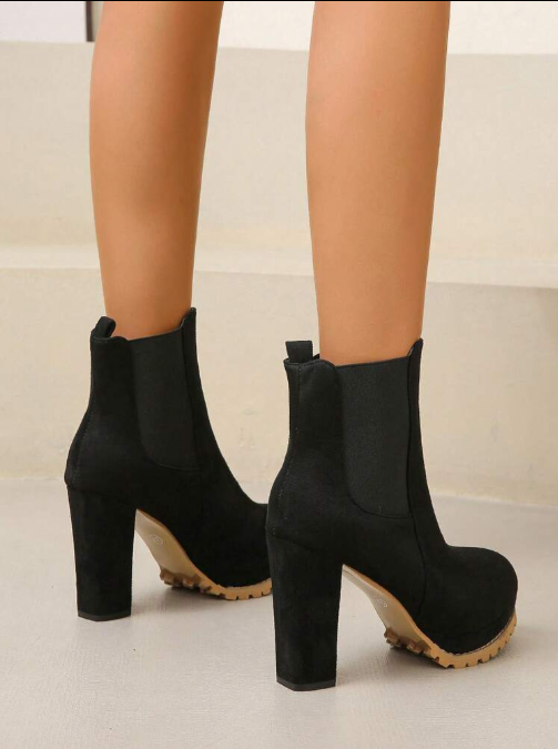 Women's Trendy Comfortable Ankle Boots with Block Heel