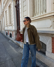 Women's Suede Oversized Warm Leather Jacket