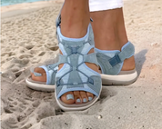 Lightweight Sandals with Velcro Closure and Soft Sole for Women