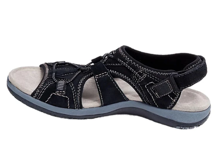Lightweight Sandals with Velcro Closure and Soft Sole for Women
