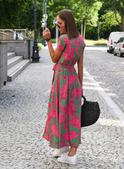 Gioia - Comfortable summer dress with pattern