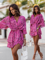 Joyce - Flowy Mini Dress with a Summery Flair