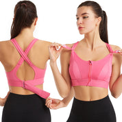 Supportive Women's Sports Bra with Adjustable Comfortable Fit