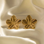 Sterre - Luxury Gold Flower Earrings