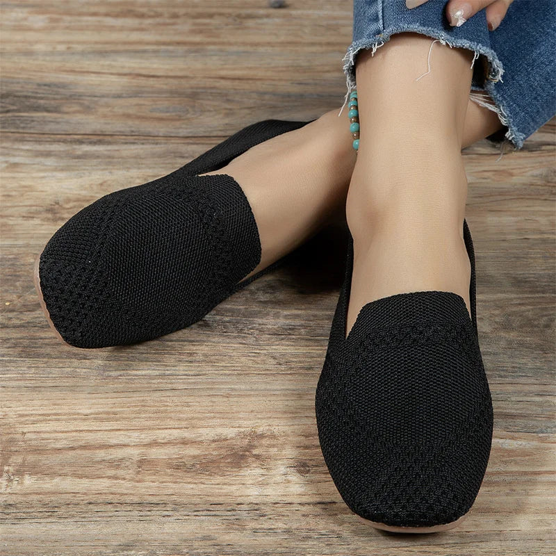 Jaël - Slip-On Loafers with Breathable Knitted Design
