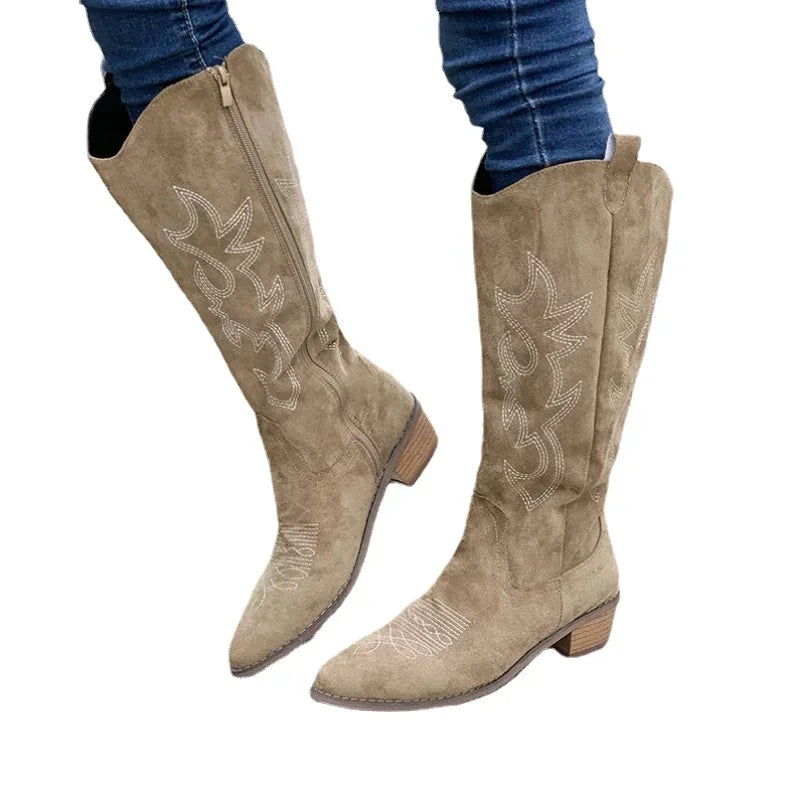 Cowboy Boots for Women with Western Pattern