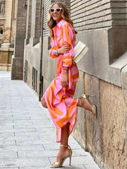 Yinthe - Summer Dress with Collar and Wrap