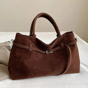 Luxury Suede Shoulder Bag