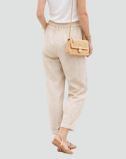 Lightweight Pants with Elastic Waist and Tapered Legs